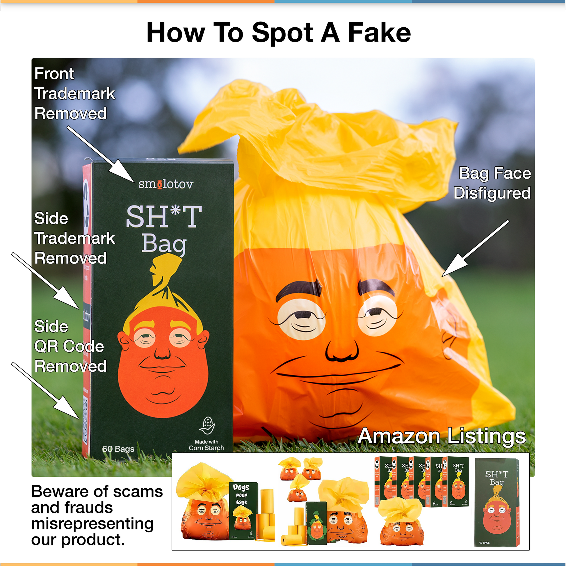 Smolotov Unscented Leakproof Dog Waste Bags